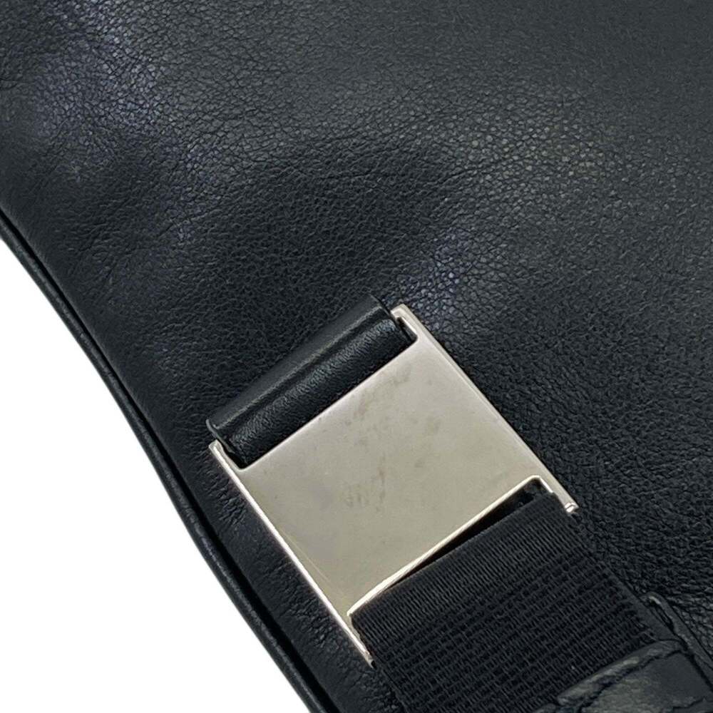 CHRISTIAN DIOR Black Leather Shoulder Bag - Picture 11 of 16